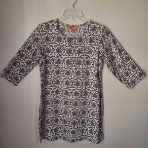 Srishti Women’s 100% Cotton Floral Tunic Top; Size M